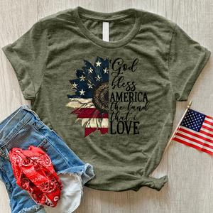 Land That I love Sunflower Heathered Tee