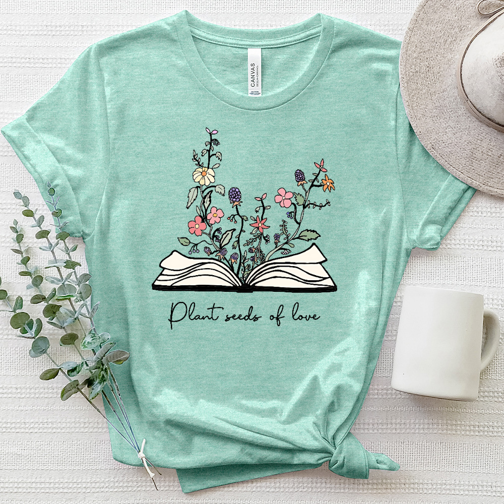 Plant Seeds of Love Bible Heathered Tee