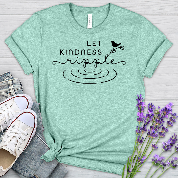 Let Kindness Ripple Heathered Tee