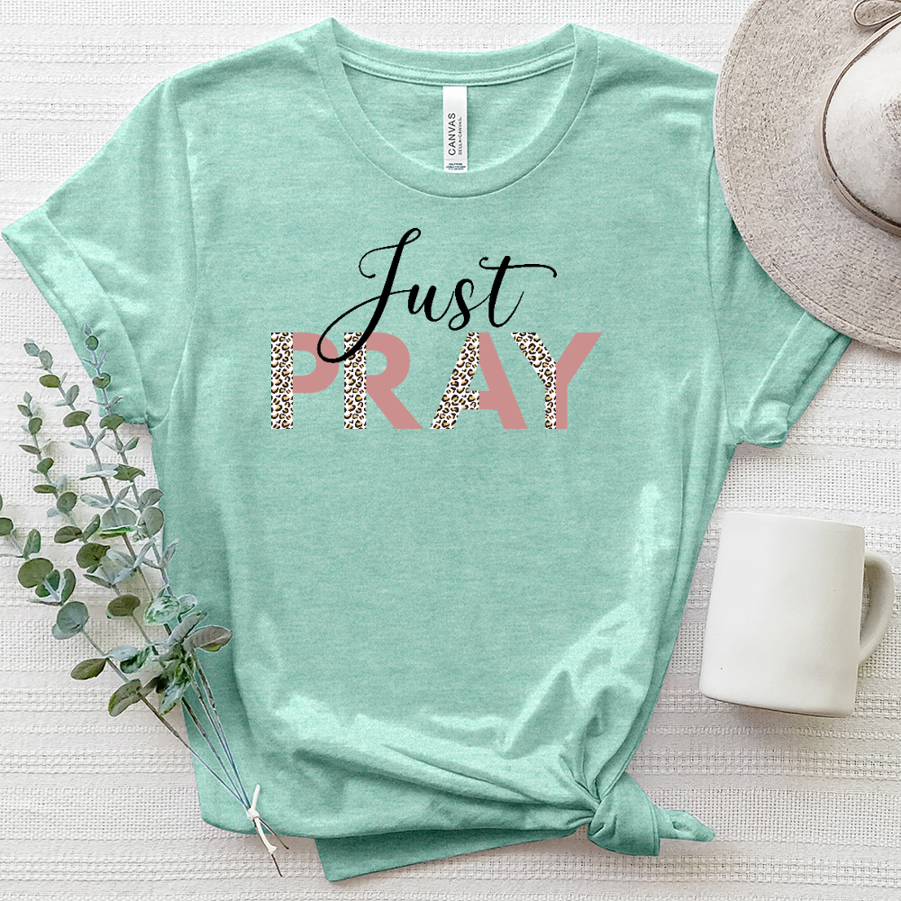 Just Pray Heathered Tee