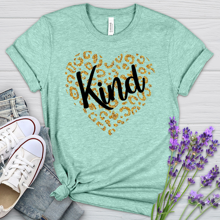 Kind Gold Heart Heathered Tee