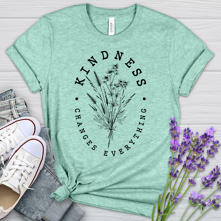 Kindness Changes Everything Heathered Tee