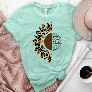 A Piece Of My Heart Sunflower Heathered Tee