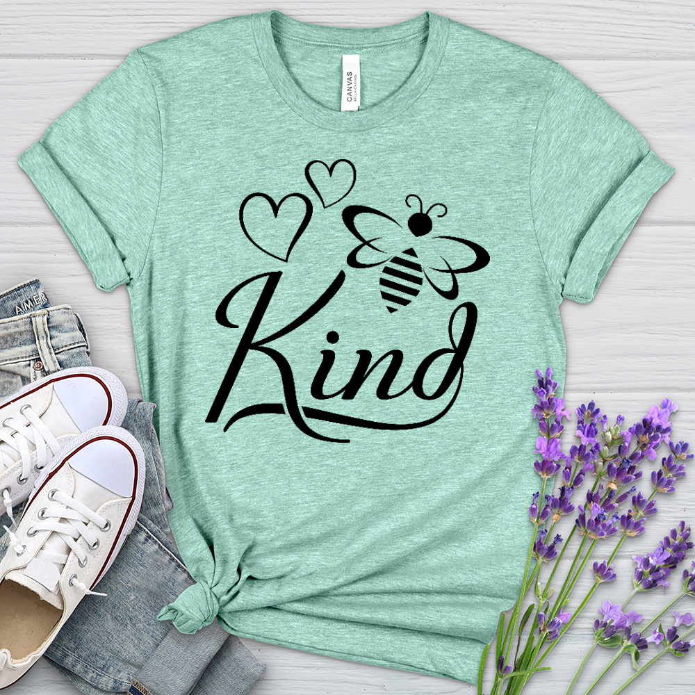 Bee Kind Honey Bee Heathered Tee