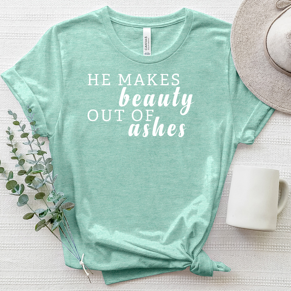 He Makes Beauty Heathered Tee