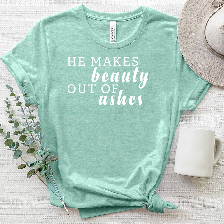 He Makes Beauty Heathered Tee