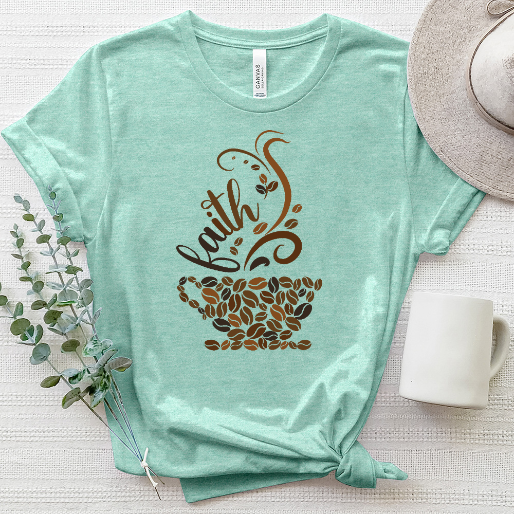 Coffee and Faith Heathered Tee