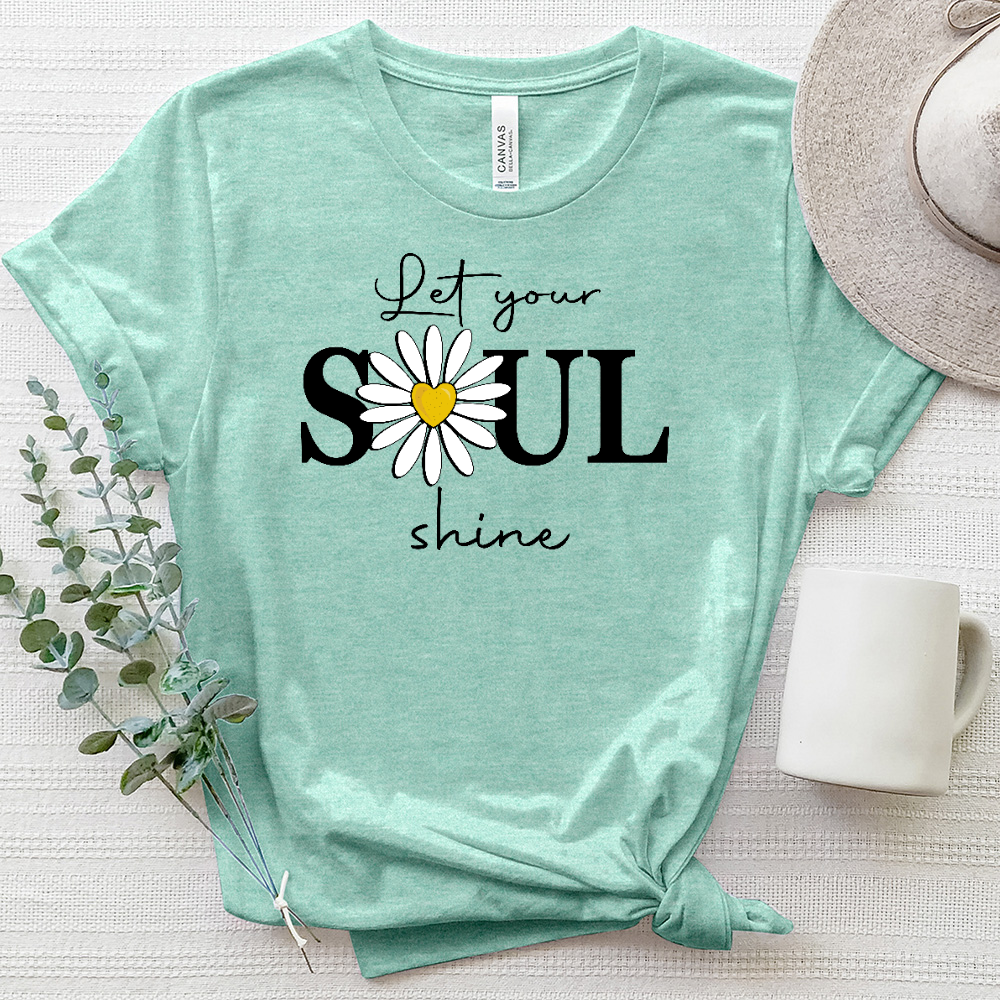 Let Your Soul Shine Heathered Tee