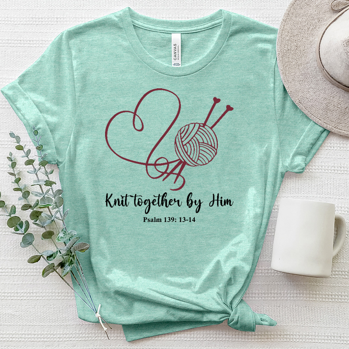 Knit Together by Him Heart Heathered Tee