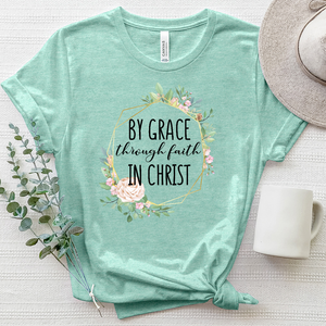 By Grace Through Faith Heathered Tee