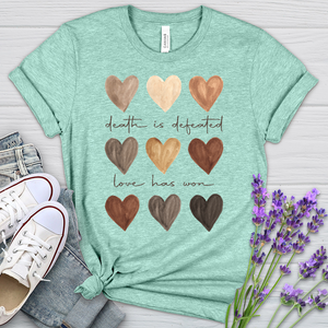 Love Has Won Watercolor Heathered Tee