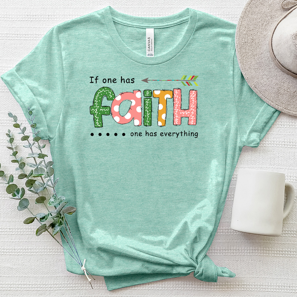 Faith Is Everything Heathered Tee