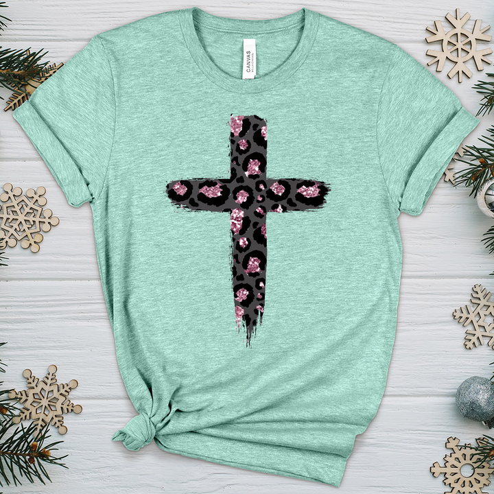 Leopard Cross V4 Heathered Tee