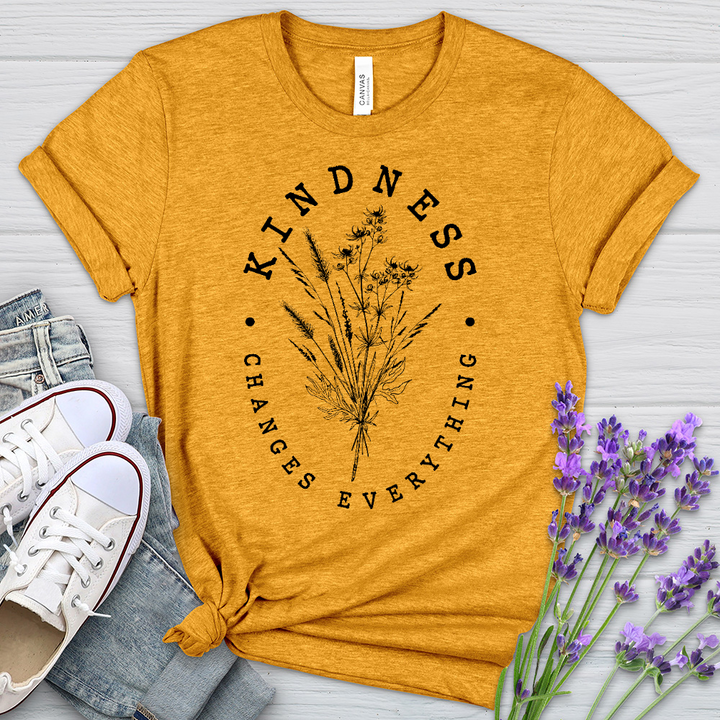 Kindness Changes Everything Heathered Tee