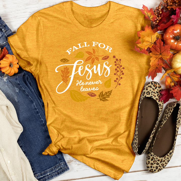 Fall For Jesus Heathered Tee