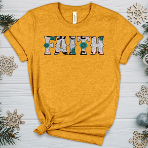 Faith Leopard P5 Heathered Tee