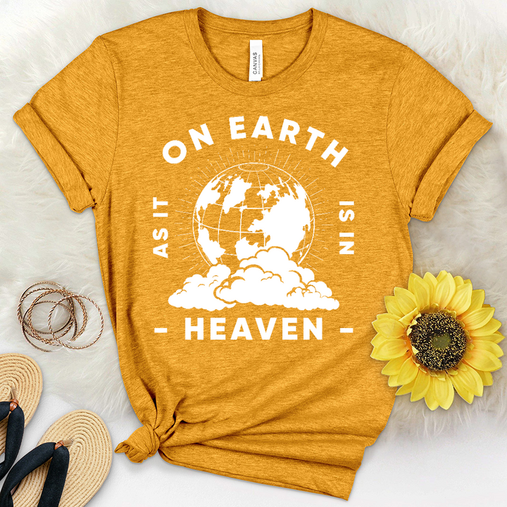 On Earth As In Heaven Heathered Tee