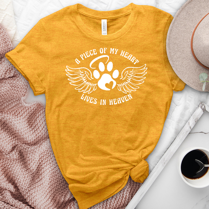 Paw Print Angel Heathered Tee