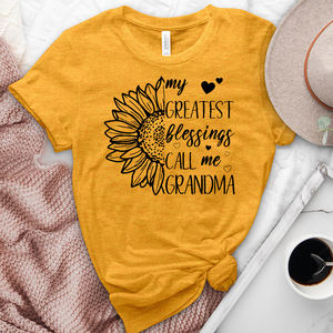 My Greatest Blessings Sunflower Heathered Tee