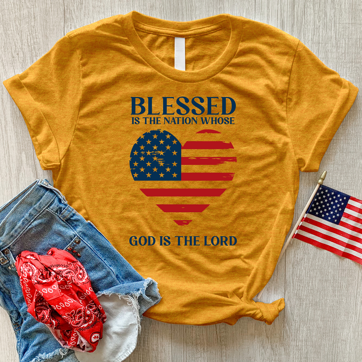 Blessed Nation Heathered Tee