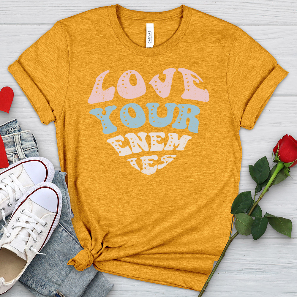 Love Your Enemies Sherbert Heathered Tee