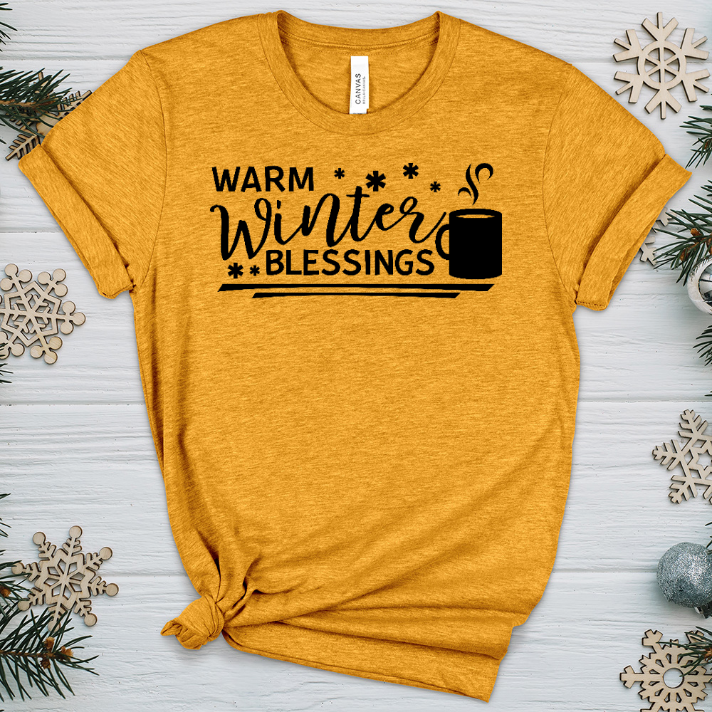 Warm Winter Blessings Heathered Tee