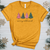 Merry Blessed Assorted Trees Heathered Tee