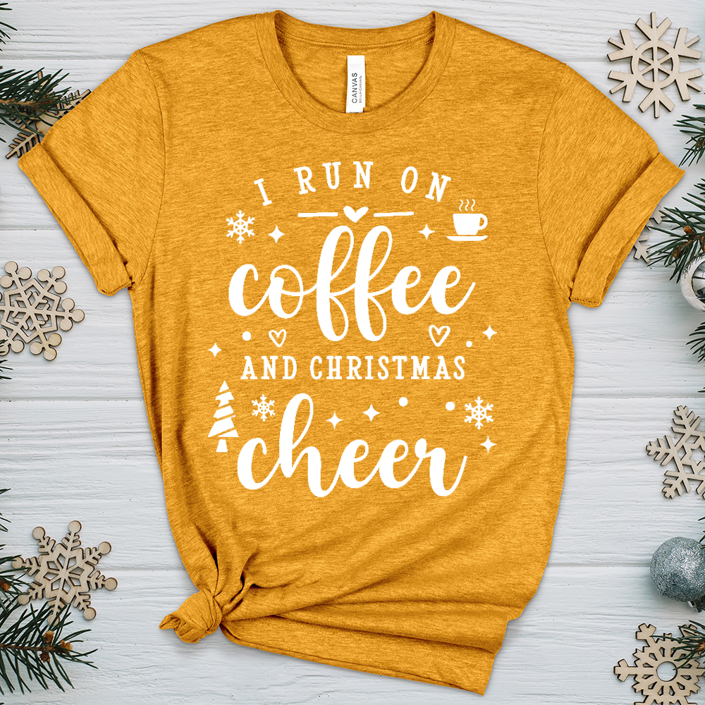 Christmas Coffee Heathered Tee