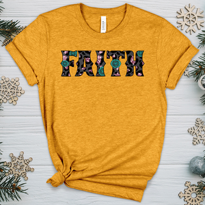 Faith Leopard P4 Heathered Tee