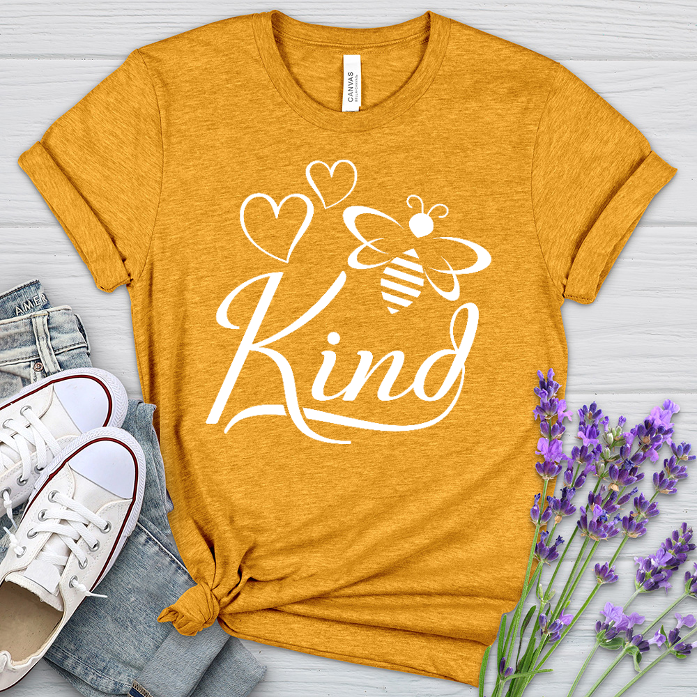 Bee Kind 01 Heathered Tee