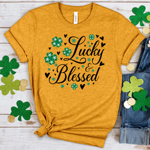 Lucky & Blessed Heathered Tee