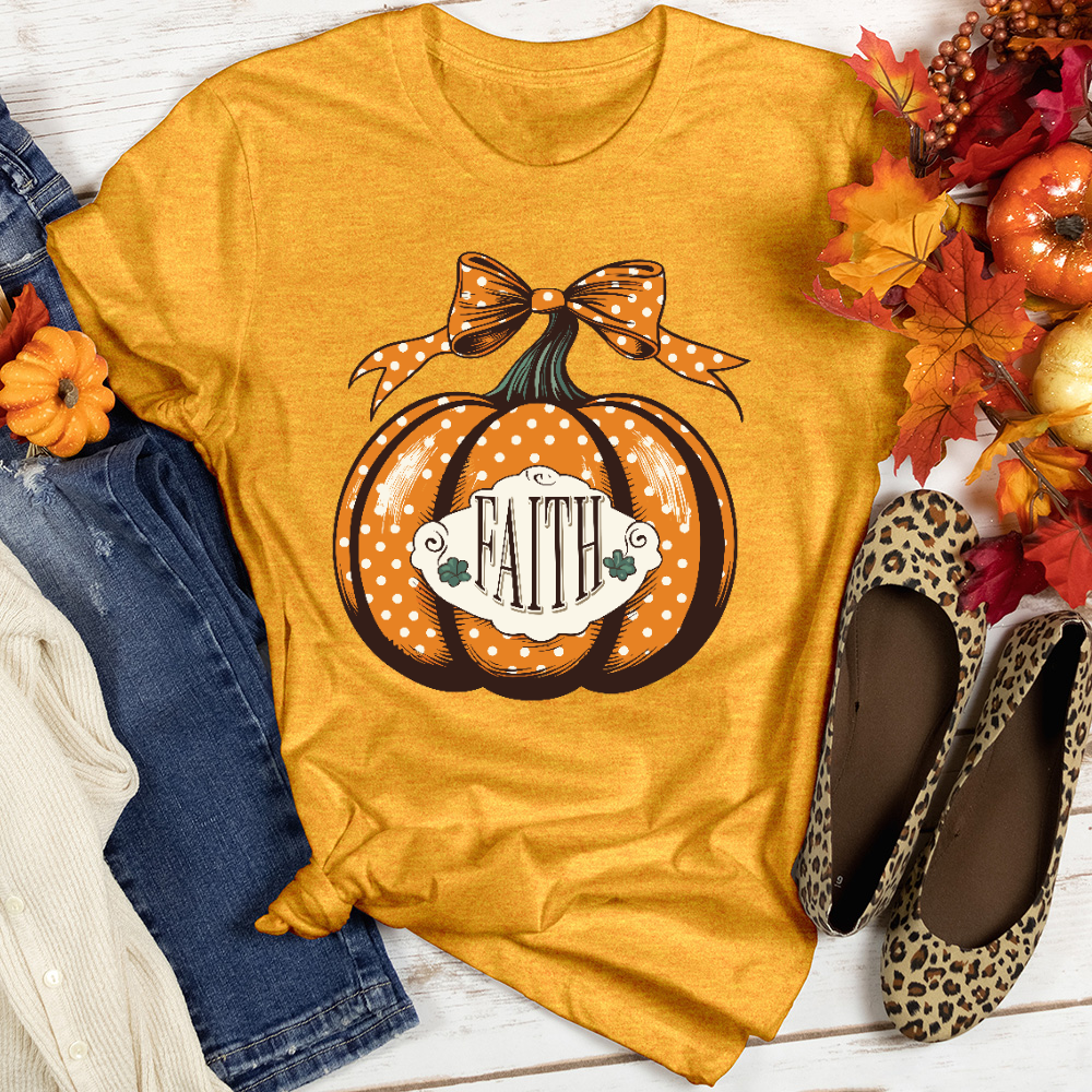 Spotted Faith Pumpkin Heathered Tee