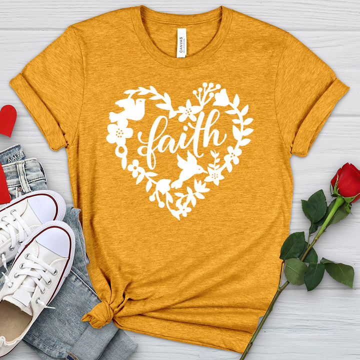 Faith Dove Heathered Tee