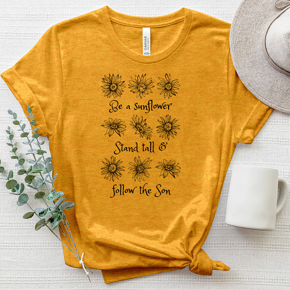 Stand Tall Sunflower Heathered Tee