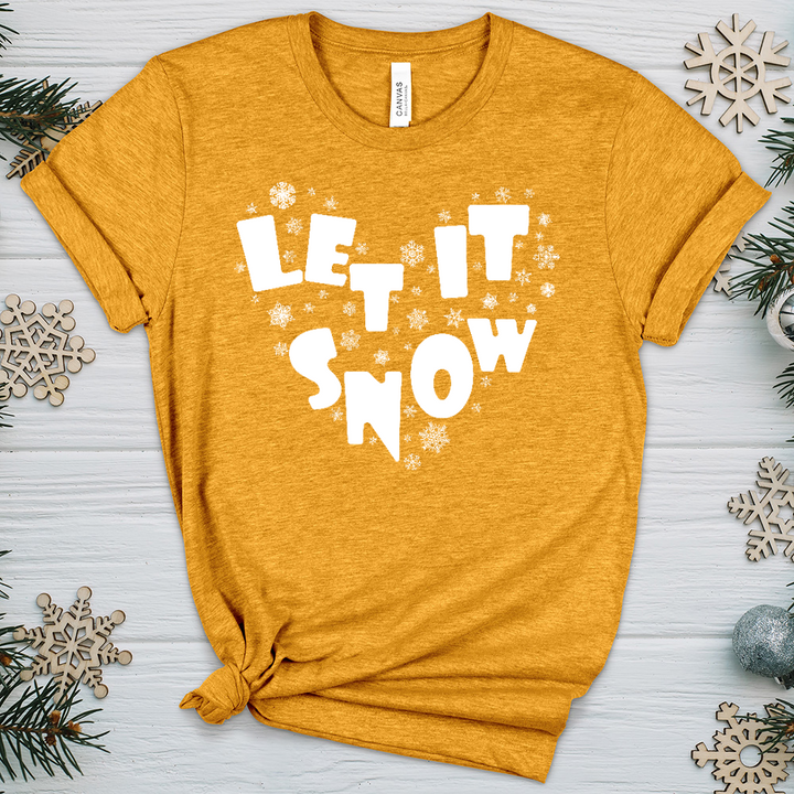 Let It Snow Heathered Tee