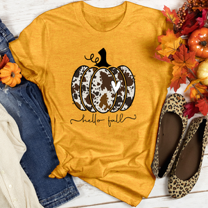 Hello Fall Heathered Tee