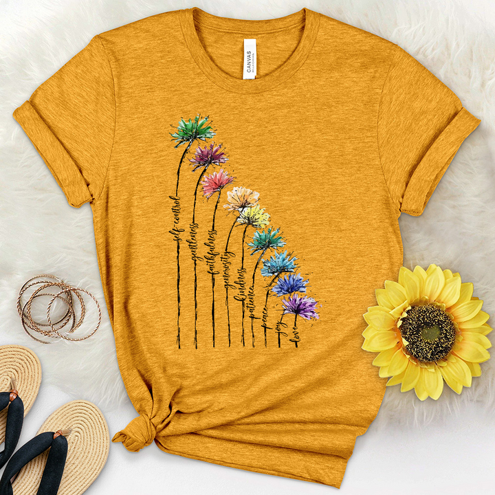 Fruits Of The Spirit Dandelions Heathered Tee