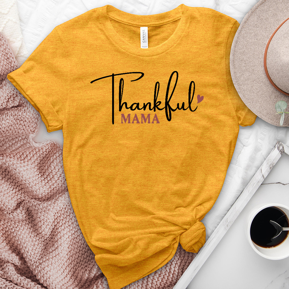 Thankful Mama Heathered Tee