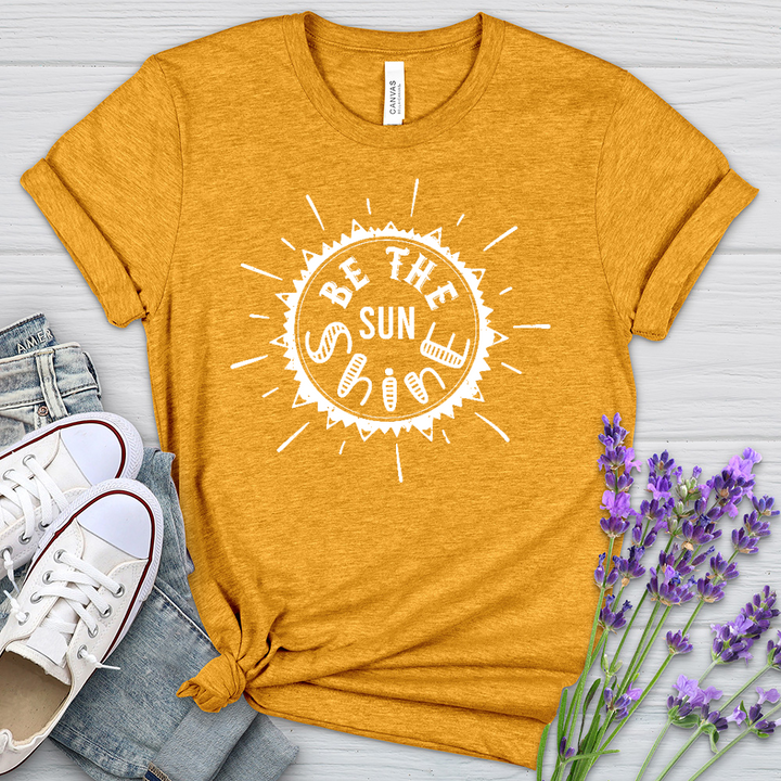 Be The Sunshine Word Art Heathered Tee