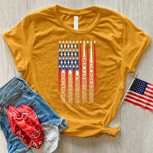 Allegiance Flag Heathered Tee