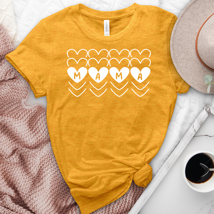 Mama Hearts Heathered Tee