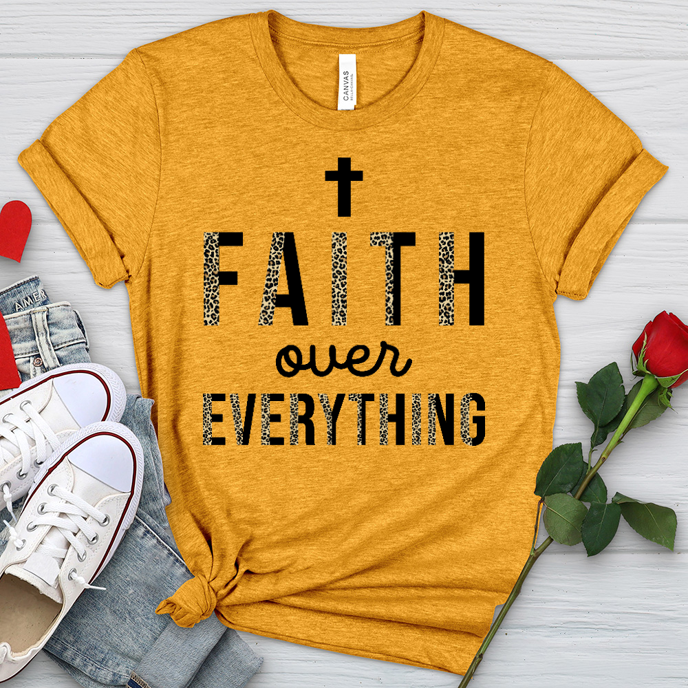 Faith Over Everything Heathered Tee