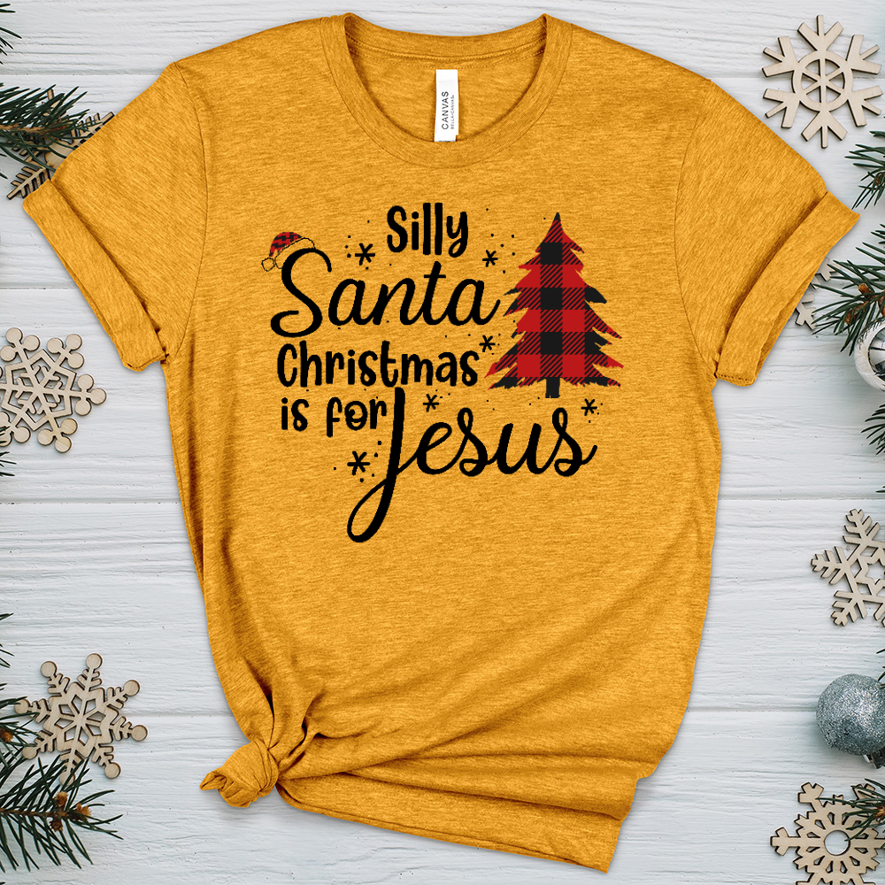 Silly Santa Heathered Tee