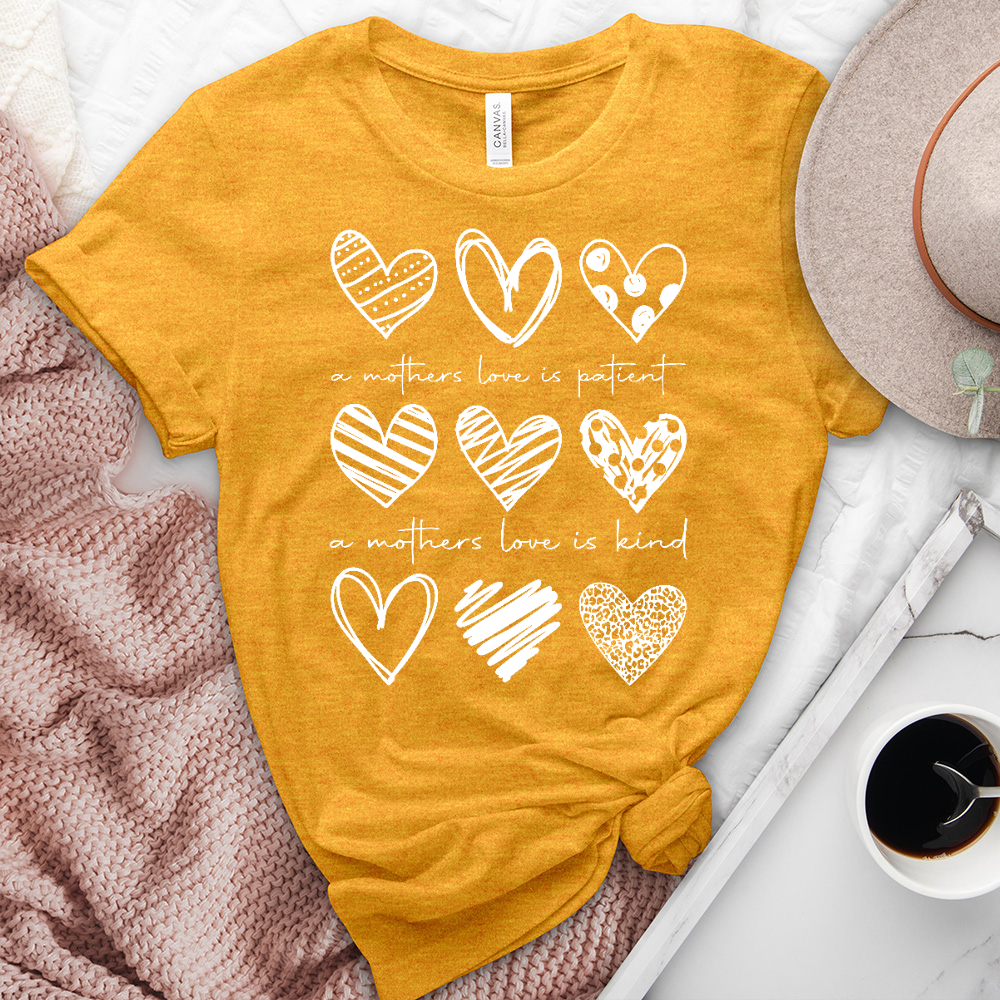 A Mothers Love Is Patient Heathered Tee