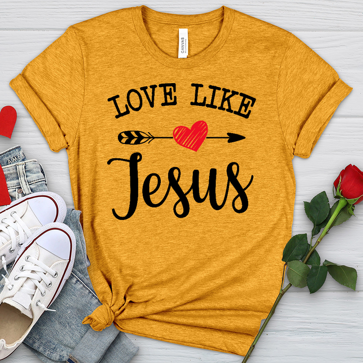 Love Like Jesus Heathered Tee