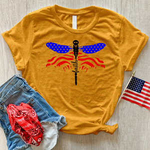 American Faith Dragonfly Heathered Tee