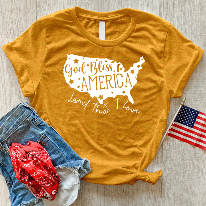 America Land That I Love Heathered Tee