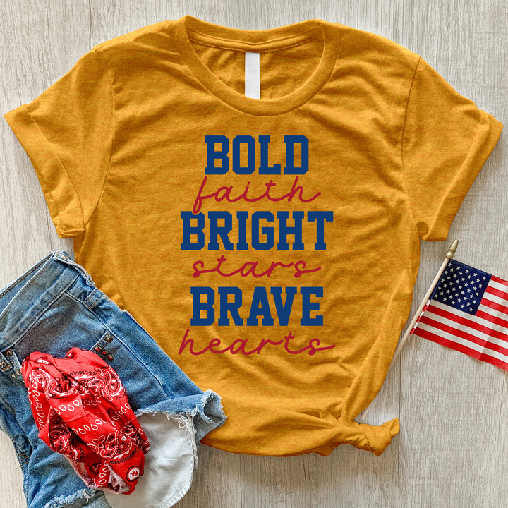 Bold Faith Bright Stars Heathered Tee