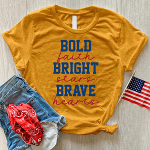 Bold Faith Bright Stars Heathered Tee