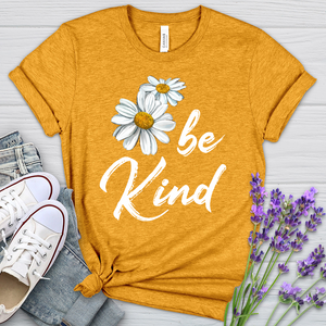 Be Kind Daisy Heathered Tee